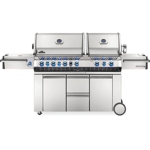 燃气烧烤架 - PRESTIGE PRO™ 825 RSBI - Napoleon Gourmet Grills - 移动式 / 不锈钢 / 带收纳