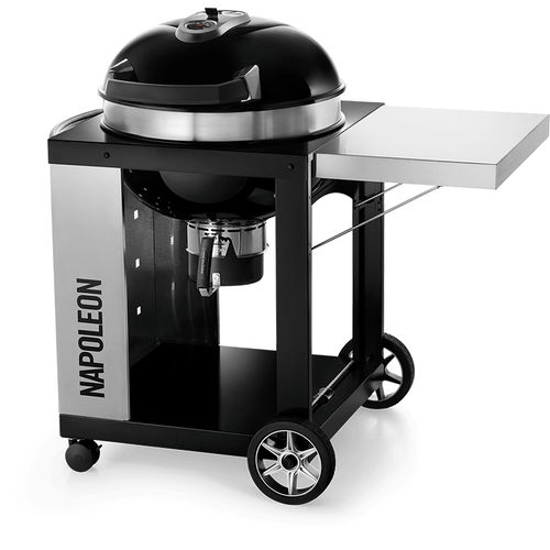 炭烧烤架 - PRO22K-CART-2 - Napoleon Gourmet Grills - 移动式 / 铸铁 / 不锈钢