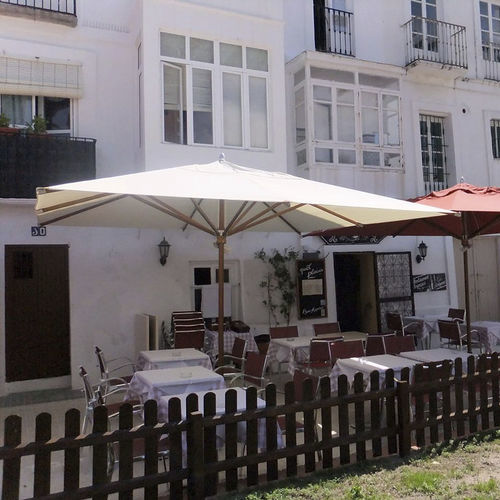 正方形遮阳伞 - BOIS D'HONFLEUR® - Socotex - Abritez-vous chez nous - 长方形 / 支杆居中 / Sunbrella®