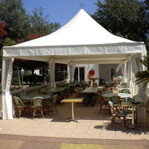 PVC折叠凉亭 - ABRI DEAUVILLE CLASSIC® - Socotex - Abritez-vous chez nous - 帆布屋顶 / 铝合金框架 / 商用