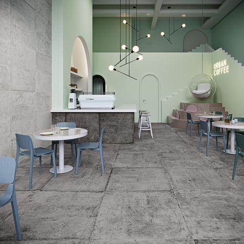 陶土瓷砖 - WERKBUND - Land Porcelanico - 做旧 / 室内 / 客厅