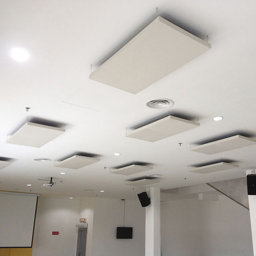 壁挂隔音板 - FIBERTEX: RECTANGLE - Ideatec Advanced Acoustic Solutions - 用于天花板 / 布料 / 矿物纤维