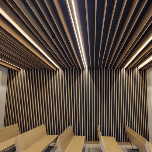 壁挂隔音板 - IDEALUX FL - Ideatec Advanced Acoustic Solutions - 用于天花板 / 聚酯纤维 / MDF