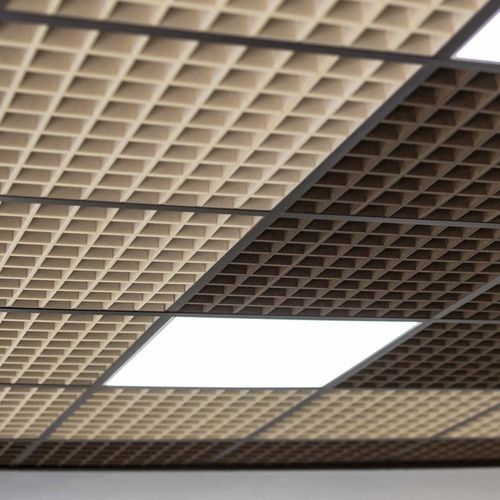 壁挂隔音板 - REJILLA - Ideatec Advanced Acoustic Solutions - 用于吊顶天花板 / 聚酯纤维 / 方形