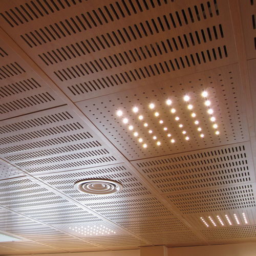 天花板隔音板 - IDEALED - Ideatec Advanced Acoustic Solutions - 用于吊顶天花板 / MDF / 木制贴皮