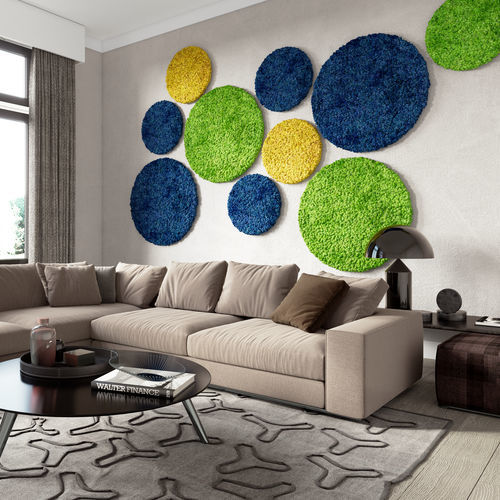 平盘永生苔藓 - CIRCLE - Ideatec Advanced Acoustic Solutions - 绿植墙 / 用于生活框架 / 用于吊顶天花板