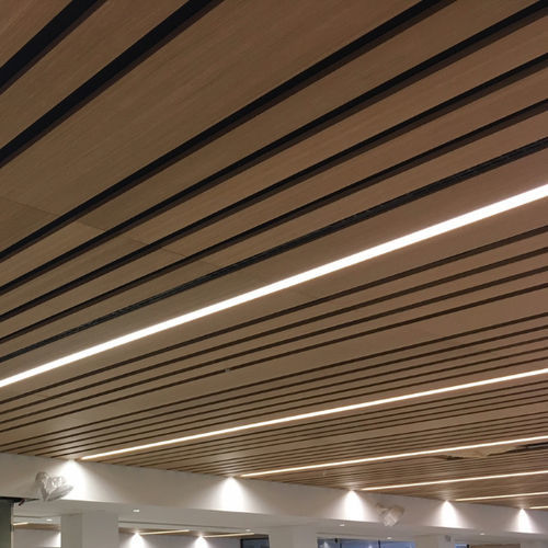 壁挂隔音板 - SLATS - Ideatec Advanced Acoustic Solutions - 用于天花板 / 用于吊顶天花板 / 实木