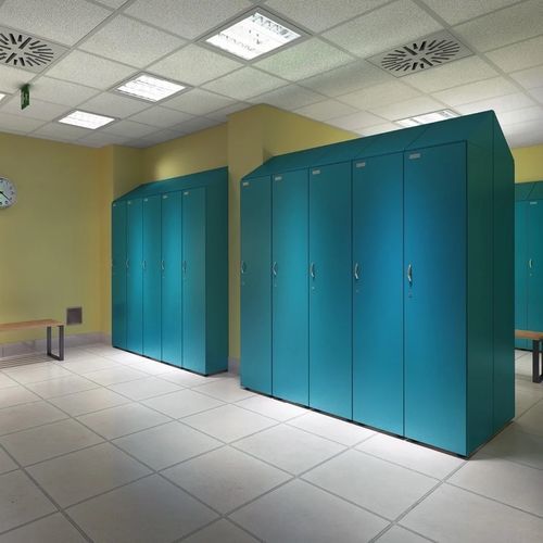三聚氰胺更衣室储物柜 - DIVISION - Fit Interiors - 钥匙 / 公共机构用 / 用于运动设施