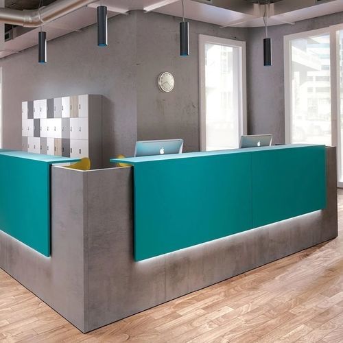 组合式前台接待桌 - ALPHA - Fit Interiors - 三聚氰胺 / 发光