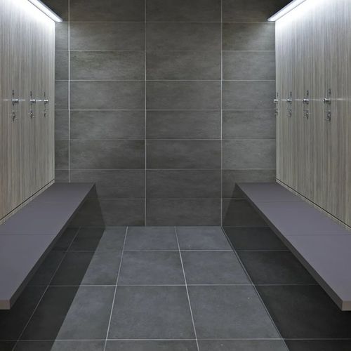 现代风格更衣间长凳 - UP - Fit Interiors - MDF / 层压板 / 无靠背