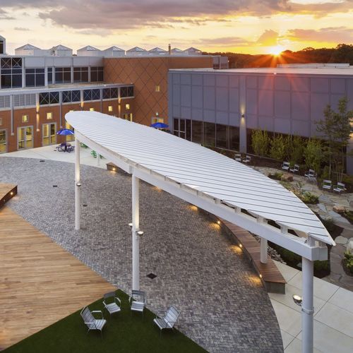 入口雨棚 - SKYSHADE 3300® - EXTECH Exterior Technologies, Inc - 用于商业建筑 / 金属 / 聚碳酸酯
