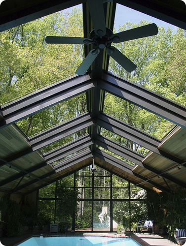 金属玻璃采光顶 - Solar Innovations, Inc. - 收纳式