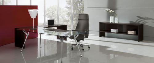 老板桌 - GENESIS - Codutti Furniture Srl - 现代风格 / 金属 / 玻璃