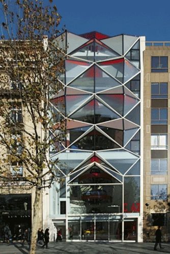 面板幕墙 - C42 VITRINE MONDIALE DE CITROËN - Josef Gartner - 金属和玻璃制 / 不锈钢