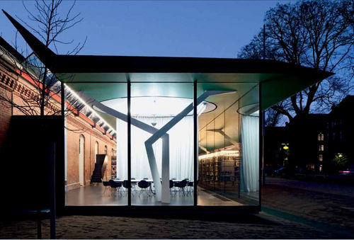 结构化玻璃板 - BIBLIOTHEK FÜR ARCHITEKTUR - Josef Gartner - 透明 / 用于窗户 / 平