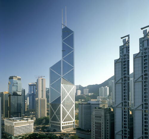 结构化玻璃板 - BANK OF CHINA TOWER - Josef Gartner - 透明 / 用于外墙