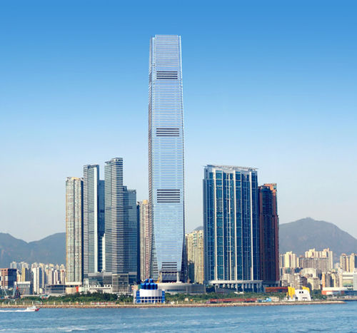 VEP幕墙 - INTERNATIONAL COMMERCE CENTRE - Permasteelisa - 铝和玻璃材质