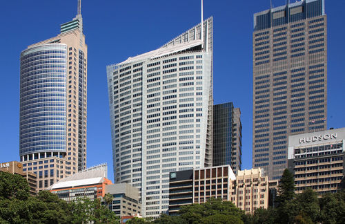 玻璃通风外墙 - AURORA PLACE - Permasteelisa - 赤陶