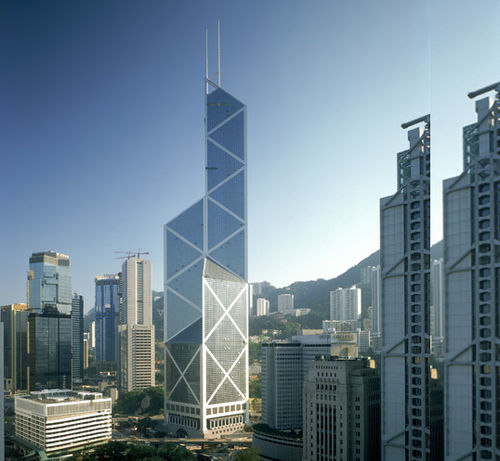 金属和玻璃制幕墙 - BANK OF CHINA TOWER - Permasteelisa - 玻璃 / 镜子