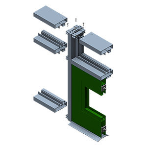 铝制型材 - 3000 - ARCH Aluminum & Glass Co., Inc. - 边瓦 / 用于玻璃外墙