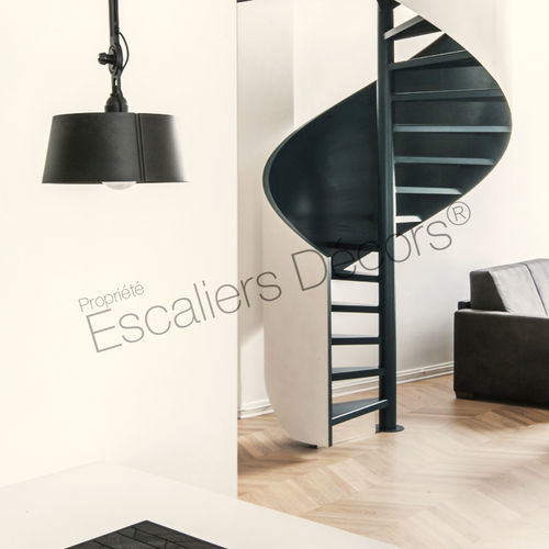旋转楼梯 - ZAHA DH130 - ESCALIERS DECORS - 金属台阶 / 涂漆钢架 / 家用