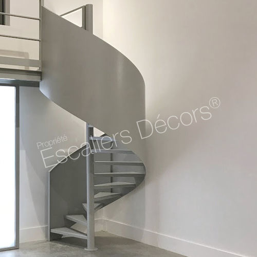 旋转楼梯 - ZAHA DH110 SPIR'DÉCO®  - ESCALIERS DECORS - 金属台阶 / 涂漆钢架 / 家用