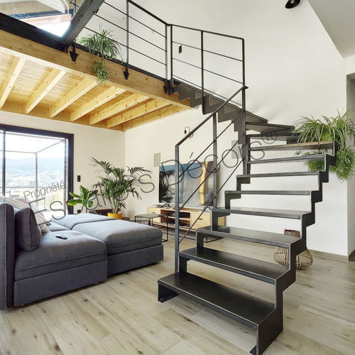 L型楼梯 - ELLE DT177 - ESCALIERS DECORS - 金属台阶 / 金属 / 家用