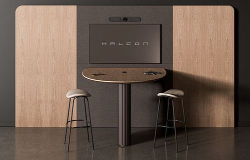 现代桌 - ASTORIA - Halcon - 青铜 / 木制贴皮 / 石材