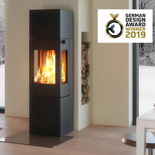 木材采暖炉 - NEXO 160 - Attika Feuer AG - 5 kW...10 kW / 落地式 / 3面