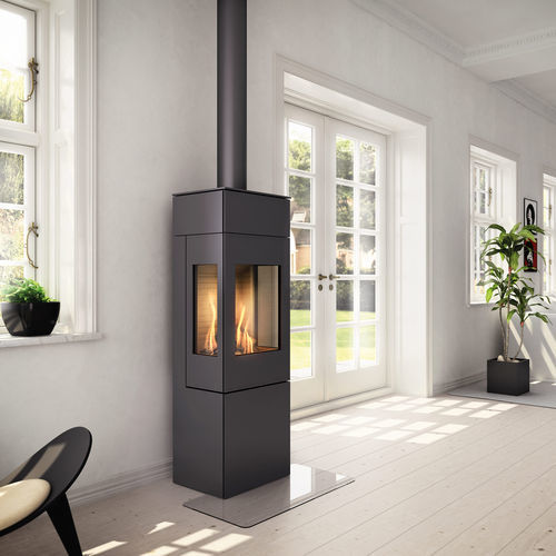 燃气采暖炉 - NEXO GAS - Attika Feuer AG - 5 kW...10 kW / 落地式 / 3面