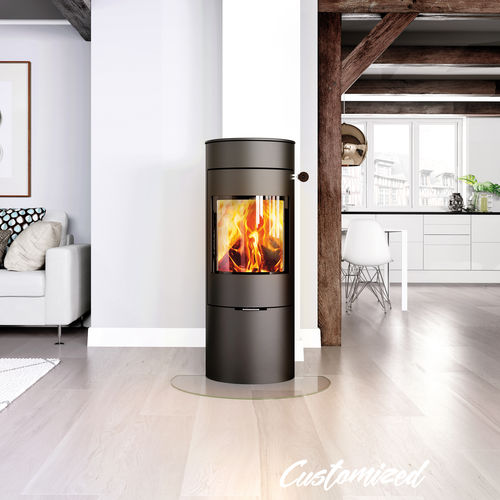 木材采暖炉 - VIVA 120 L - Attika Feuer AG - 5 kW...10 kW / 落地式 / 3面