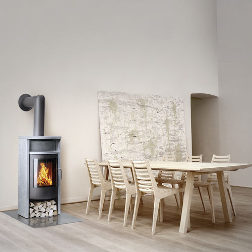 木材采暖炉 - BANDO - Attika Feuer AG - 5 kW...10 kW / 落地式 / 现代风格