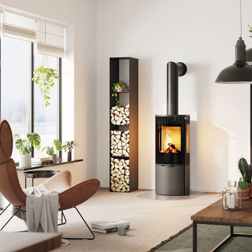 木材采暖炉 - CARO 110 - Attika Feuer AG - 0 - 5 kW / 5 kW...10 kW / 落地式