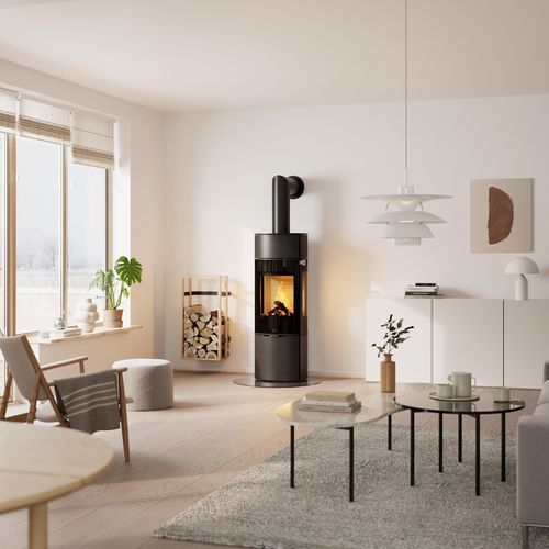 木材采暖炉 - CARO 130 - Attika Feuer AG - 0 - 5 kW / 5 kW...10 kW / 落地式