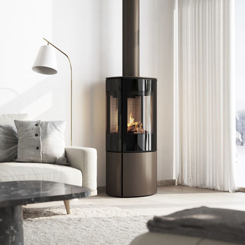 燃气采暖炉 - CARO 110 GAS - Attika Feuer AG - 8.5 kW / 独立式 / 3面