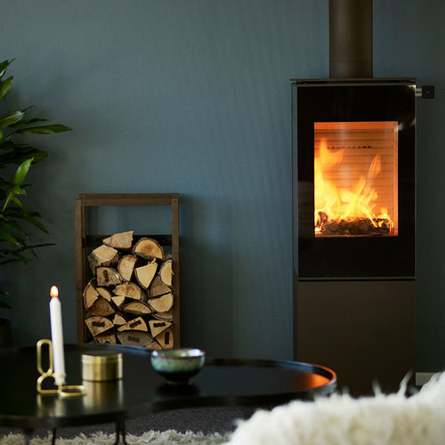 木材采暖炉 - NEXO 120 - Attika Feuer AG - 5 kW...10 kW / 落地式 / 3面