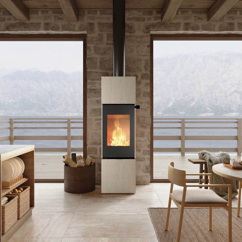 木材采暖炉 - NEXO 160 PORTO - Attika Feuer AG - 5 kW...10 kW / 独立式 / 3面