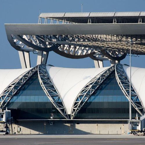 布料建筑膜材 - SUVARNABHUMI AIRPORT BANGKOK  - Hightex - 玻璃纤维 / 玻璃纤维 / PTFE
