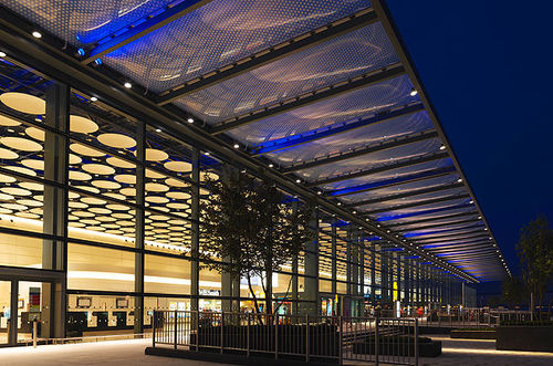 布料建筑膜材 - HEATHROW TERMINAL 4 - Hightex - ETFE / 玻璃纤维 / 用于拉伸结构