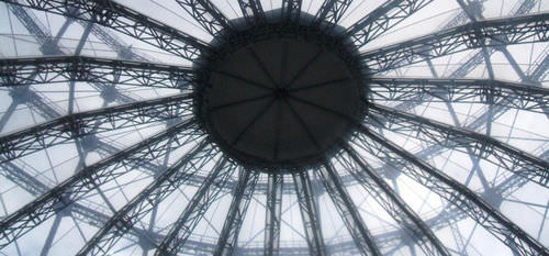 金属框架张拉膜 - GASOMETER BERLIN - Hightex - 穹顶型 / 屋顶 / ETFE膜