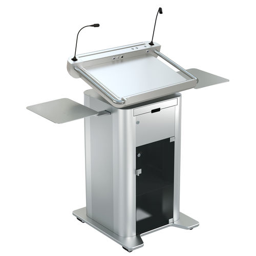 会议用斜面书桌 - ILS SYNERGY AC - Intelligent Lectern Systems - 定制商标 / 机加工 / 站坐式