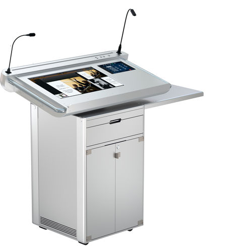 会议用斜面书桌 - ILS SYNERGY QK - Intelligent Lectern Systems - 高度可调节 / 定制商标 / 机加工