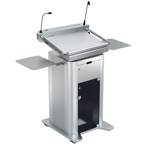 会议用斜面书桌 - ILS NAVIGATOR AC - Intelligent Lectern Systems - 高度可调节 / 定制商标 / 机加工