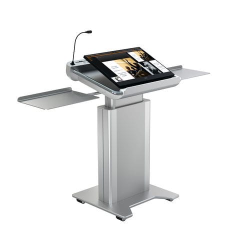 会议用斜面书桌 - ILS SYNERGY DW - Intelligent Lectern Systems - 屏幕式 / 数字显示 / 站坐式