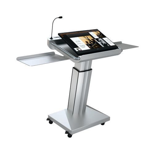 会议用斜面书桌 - ILS SYNERGY DT - Intelligent Lectern Systems - 屏幕式 / 数字显示 / 站坐式