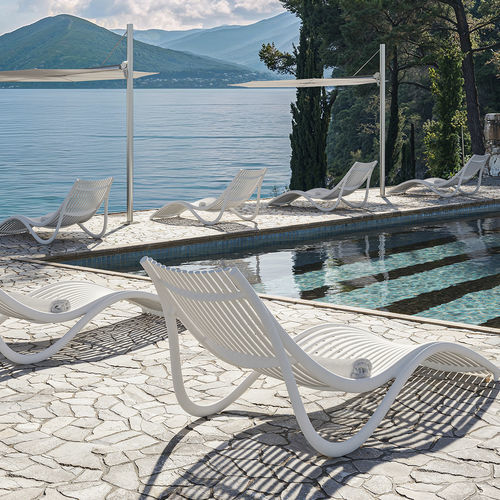 现代风格日光浴躺椅 - IBIZA  - VONDOM - 聚丙烯 / 聚丙烯 / 酒店
