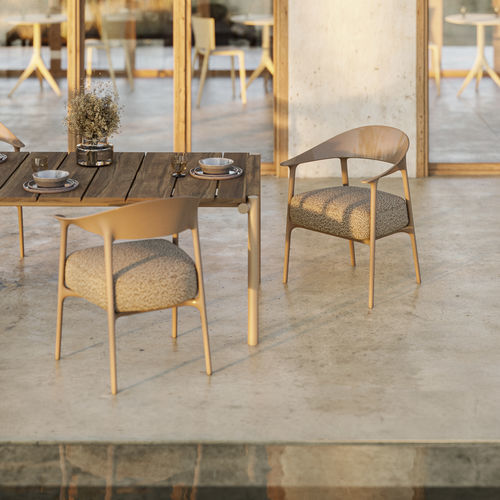 现代风格扶手椅 - Africa upholstered - VONDOM - 仿皮 / 布料 / 聚丙烯