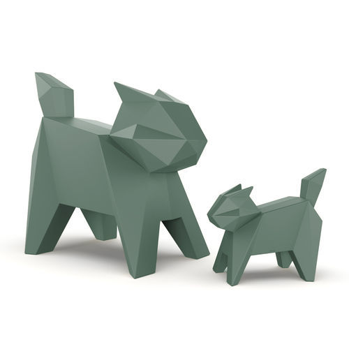 PE聚乙烯雕塑 - ORIGAMI NEKO - VONDOM - 户外 / 装饰 / 夜光