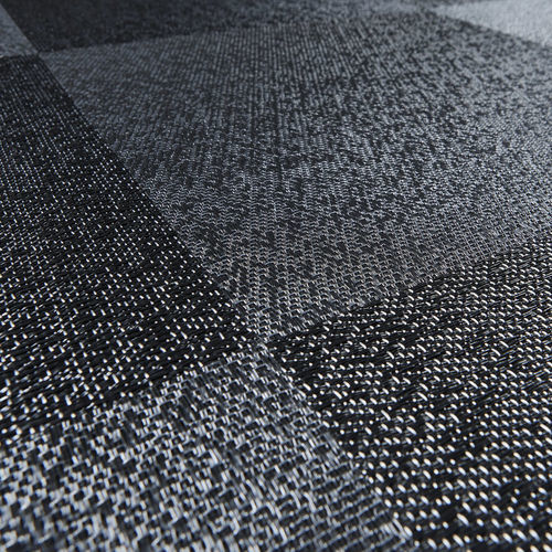 方块地毯 - BLACKISH CHROME - BOLON - 编织 / 乙烯基 / 商用