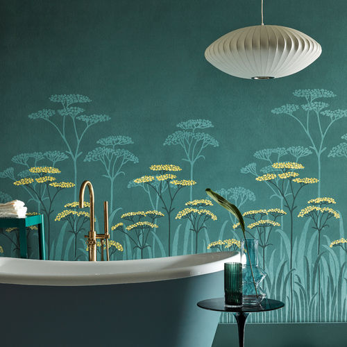 现代风格墙纸 - ACHILLEA - The Little Greene - 印花 / 仿墙纸 / 灰色